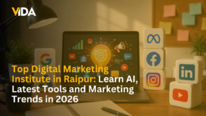 Read more about the article Top Digital Marketing Institute in Raipur: Learn AI, Latest Tools and Marketing Trends in 2026